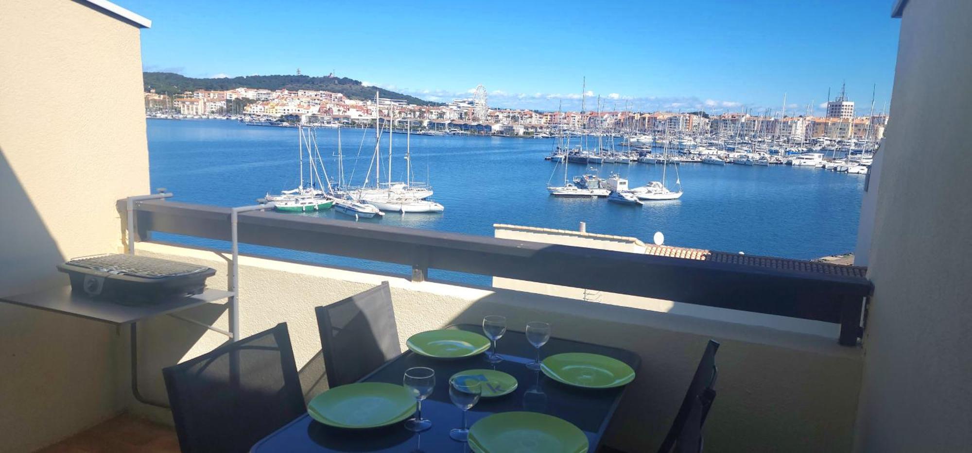 Studio Meuble Cap D Agde Avec Tres Belle Vue Sur Le Port Zewnętrze zdjęcie